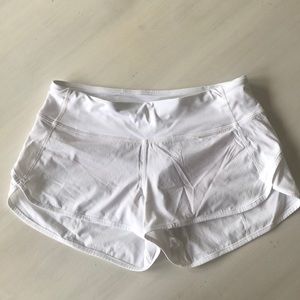 White Lulu Lemon Shorts ⚡️